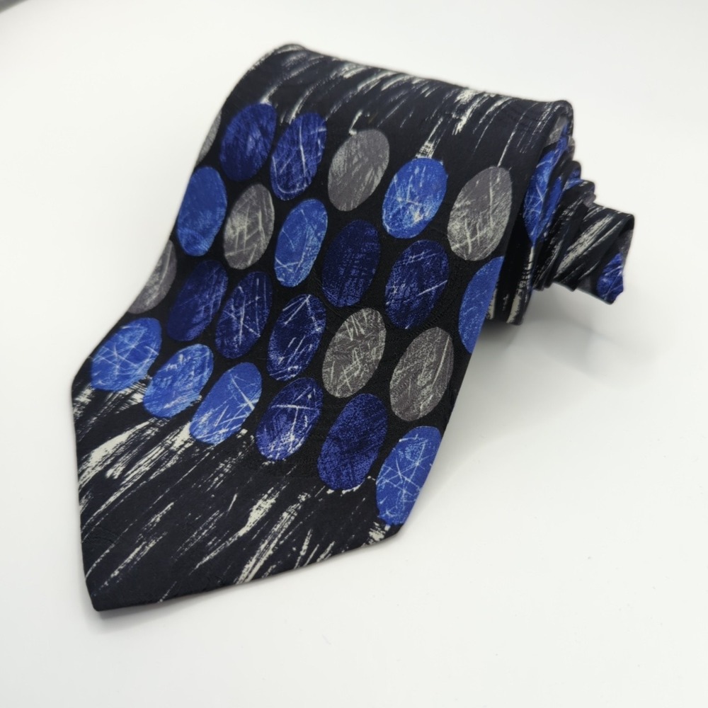 Bugatti Tie Mens Silk Italian Designer Necktie Abstract Pattern‎ Classic